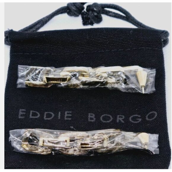 NWT $250 SUPRA LINK GOLD DROP EARRINGS - Picture 9 of 11